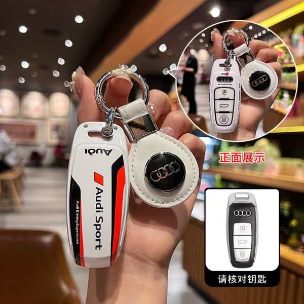 Fashion ABS Car Remote Key Case Cover For Audi A1 A3 A4 A5 A6 A7 A8 C8 Q8 D5 E-Tron B9 8S 8W Q5 Q7 4M S4 S5 S7 TT TTS TFSI Q2 Q3 R8 S6 RS3 C7 Q3 Q5 S4 S6 S7 S8 8V A4