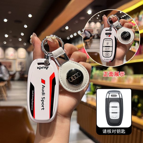 Fashion ABS Car Remote Key Case Cover For Audi A1 A3 A4 A5 A6 A7 A8 C8 Q8 D5 E-Tron B9 8S 8W Q5 Q7 4M S4 S5 S7 TT TTS TFSI Q2 Q3 R8 S6 RS3 C7 Q3 Q5 S4 S6 S7 S8 8V A4