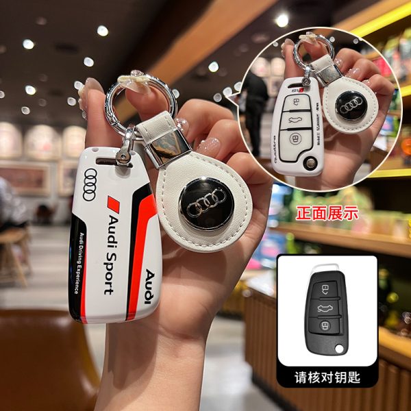 Fashion ABS Car Remote Key Case Cover For Audi A1 A3 A4 A5 A6 A7 A8 C8 Q8 D5 E-Tron B9 8S 8W Q5 Q7 4M S4 S5 S7 TT TTS TFSI Q2 Q3 R8 S6 RS3 C7 Q3 Q5 S4 S6 S7 S8 8V A4