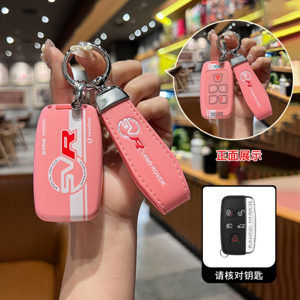 Fashion ABS Car Remote Key Case Cover For Land Rover Range Rover Sport Velar Evoque Freelander2 Discovery Svr Defender Shell Key Chain