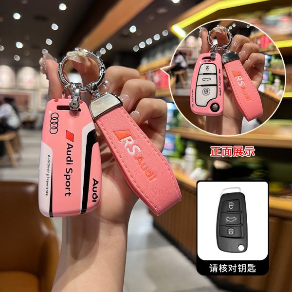 Fashion ABS Car Remote Key Case Cover For Audi A1 A3 A4 A5 A6 A7 A8 C8 Q8 D5 E-Tron B9 8S 8W Q5 Q7 4M S4 S5 S7 TT TTS TFSI Q2 Q3 R8 S6 RS3 C7 Q3 Q5 S4 S6 S7 S8 8V A4