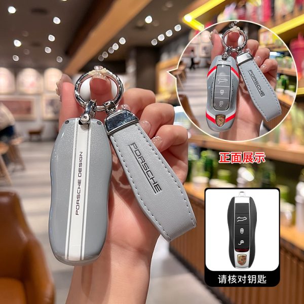 Fashion ABS Car Remote Key Case Cover For Porsche Cayman 911 Panamera Cayenne 718 Macan Boxster Bobst 970 981 991 996 92A Protect Keycase Accessories