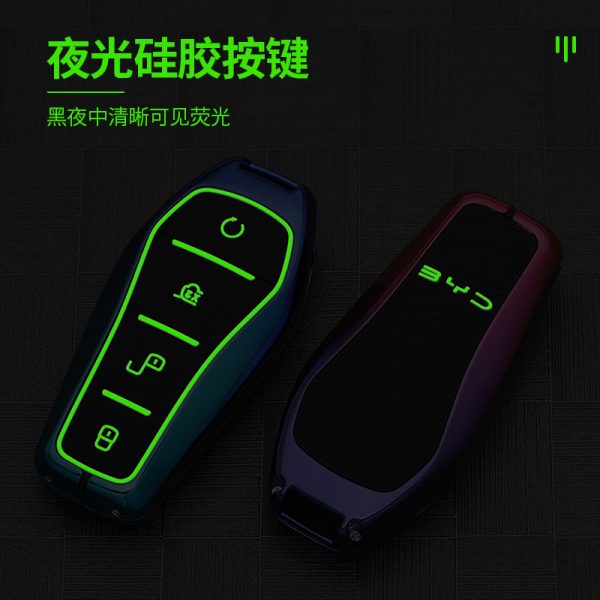 Zinc Alloy Car Key Case Cover For BYD Qin Plusdmi Atto 3 Han EV Dolphin Seagull Han Tang Song Yuan SEAL U DM-i  S6 S7 G3 L3 M6 L6 E6 F0 F3 Accessories