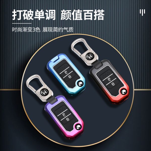 Zinc Alloy Car Key Case Cover For Honda Accord Civic CR-V HR-V HRV Crider Jade Odyssey