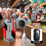 Fashion ABS Car Remote Key Case Cover For  Toyota Corolla Prius Camry CHR C-HR RAV4 Altis Land Cruiser Prado Highland Hilux Fortuner Crown Alphard PREVIA Voxy Noah Esquire Vellfire Harrier Keyless