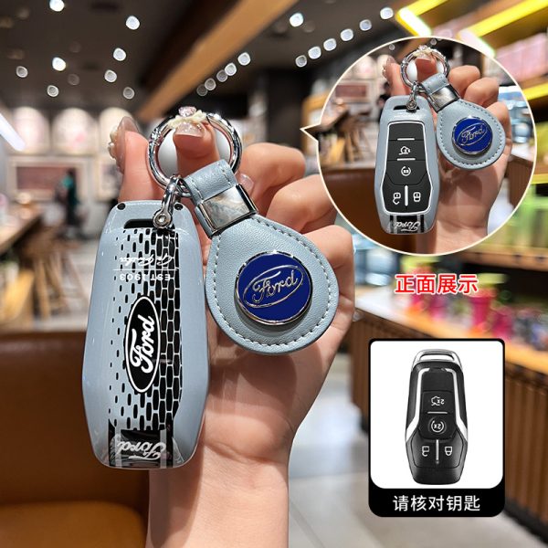 Fashion ABS Car Remote Key Case Cover For Ford Fusion Mondeo Mustang Explorer Edge Focus F150 F250 F350 F550 Escape Mondeo Ranger Bronco