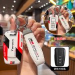 Fashion ABS Car Remote Key Case Cover For  Toyota Corolla Prius Camry CHR C-HR RAV4 Altis Land Cruiser Prado Highland Hilux Fortuner Crown Alphard PREVIA Voxy Noah Esquire Vellfire Harrier Keyless