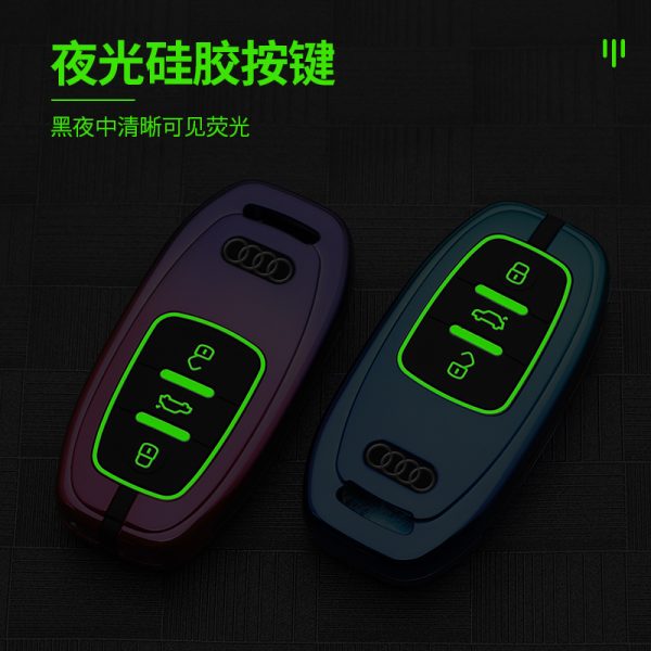 Zinc Alloy Car Key Case Cover For Audi A1 A3 A4 A5 A6 B9 8S 8W Q5 Q7 4M S4 S5 S7 TT TTS TFSI RS A7 A8 Q8 S6 RS6 RS7 E-Tron C8 D5 C5 C6 Protector Shell