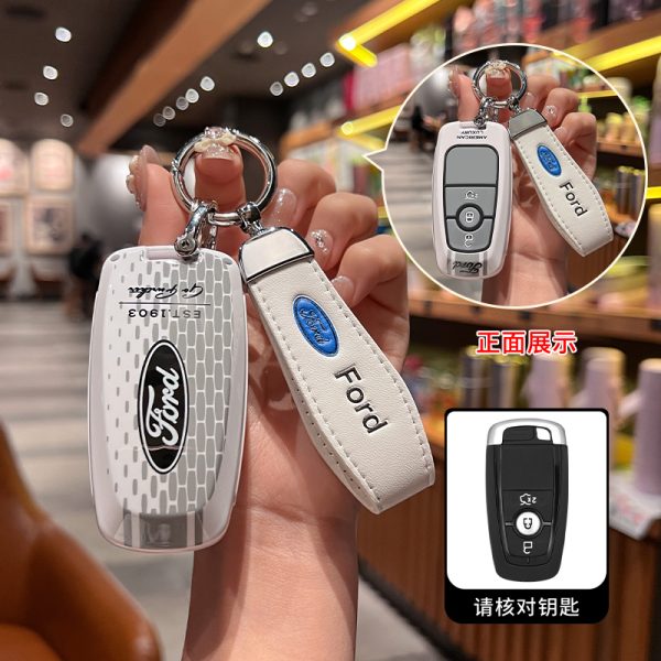 Fashion ABS Car Remote Key Case Cover For Ford Fusion Mondeo Mustang Explorer Edge Focus F150 F250 F350 F550 Escape Mondeo Ranger Bronco