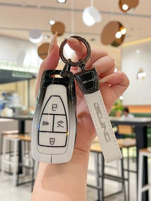 Zinc Alloy Car Key Case Cover For Beijing X7 Beijing Car Key Holder Eu5 U5plus Eu7 Bj40 60 Shell Magic Cube North Auto Keychain