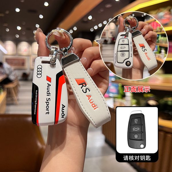 Fashion ABS Car Remote Key Case Cover For Audi A1 A3 A4 A5 A6 A7 A8 C8 Q8 D5 E-Tron B9 8S 8W Q5 Q7 4M S4 S5 S7 TT TTS TFSI Q2 Q3 R8 S6 RS3 C7 Q3 Q5 S4 S6 S7 S8 8V A4