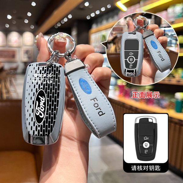 Fashion ABS Car Remote Key Case Cover For Ford Fusion Mondeo Mustang Explorer Edge Focus F150 F250 F350 F550 Escape Mondeo Ranger Bronco