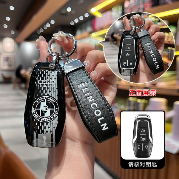 Fashion ABS Car Remote Key Case Cover For Lincoln Continental MKC MKZ MKX Navigator Z Nautilus Aviator Corsair