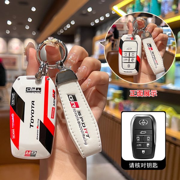 Fashion ABS Car Remote Key Case Cover For  Toyota Corolla Prius Camry CHR C-HR RAV4 Altis Land Cruiser Prado Highland Hilux Fortuner Crown Alphard PREVIA Voxy Noah Esquire Vellfire Harrier Keyless