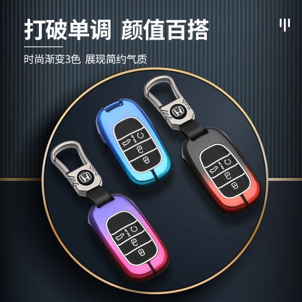 Zinc Alloy Car Key Case Cover For Honda Civic Gen Accord Vezel Freed Pilot CRV HR-V Odyssey Freed Elysion Accessories