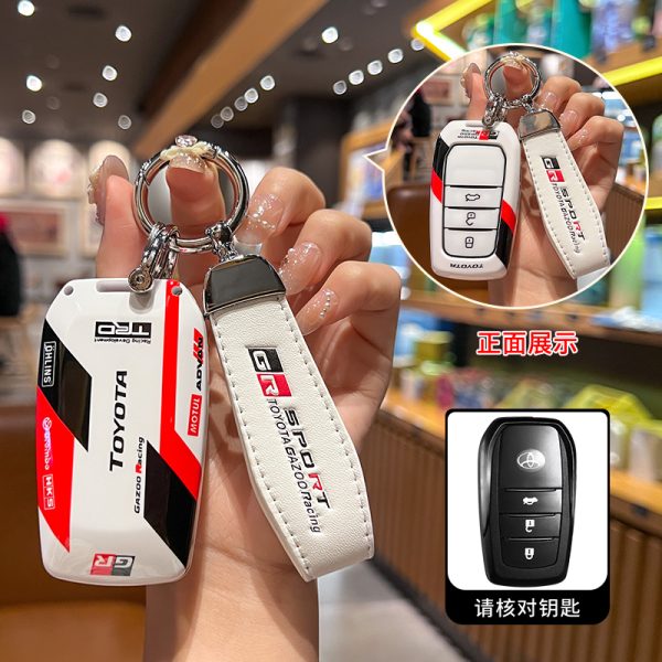 Fashion ABS Car Remote Key Case Cover For  Toyota Corolla Prius Camry CHR C-HR RAV4 Altis Land Cruiser Prado Highland Hilux Fortuner Crown Alphard PREVIA Voxy Noah Esquire Vellfire Harrier Keyless