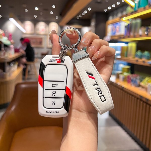 Fashion ABS Car Remote Key Case Cover For  Toyota Corolla Prius Camry CHR C-HR RAV4 Altis Land Cruiser Prado Highland Hilux Fortuner Crown Alphard PREVIA Voxy Noah Esquire Vellfire Harrier Keyless