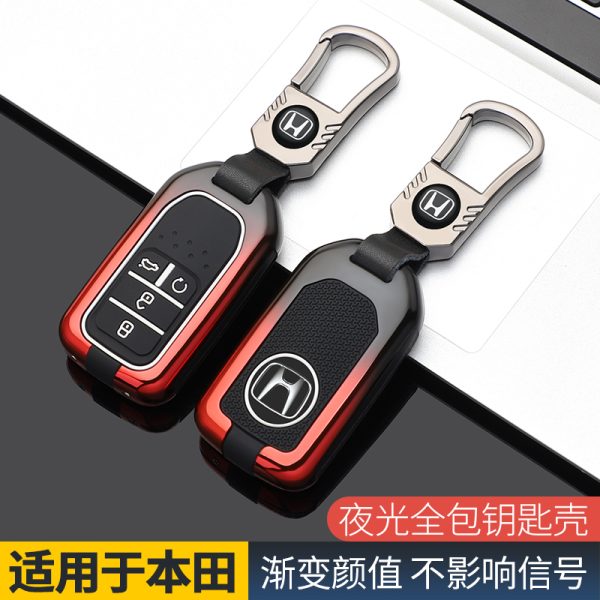 Zinc Alloy Car Key Case Cover For Honda Civic City Accord CRV CR-V XR-V Odyssey Vezel Jade Crider Fit Accessories