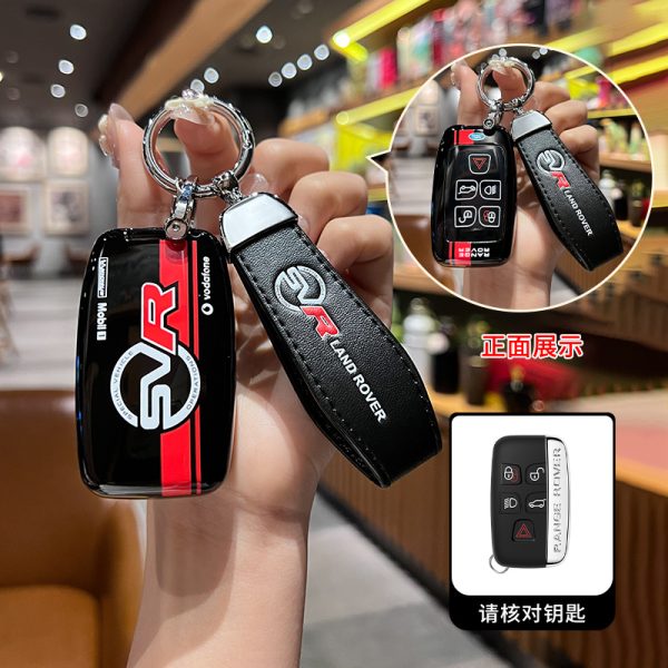 Fashion ABS Car Remote Key Case Cover For Land Rover Range Rover Sport Velar Evoque Freelander2 Discovery Svr Defender Shell Key Chain