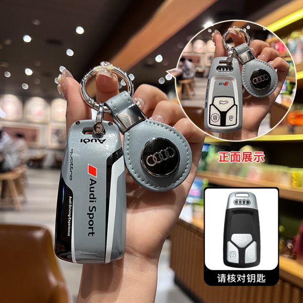 Fashion ABS Car Remote Key Case Cover For Audi A1 A3 A4 A5 A6 A7 A8 C8 Q8 D5 E-Tron B9 8S 8W Q5 Q7 4M S4 S5 S7 TT TTS TFSI Q2 Q3 R8 S6 RS3 C7 Q3 Q5 S4 S6 S7 S8 8V A4