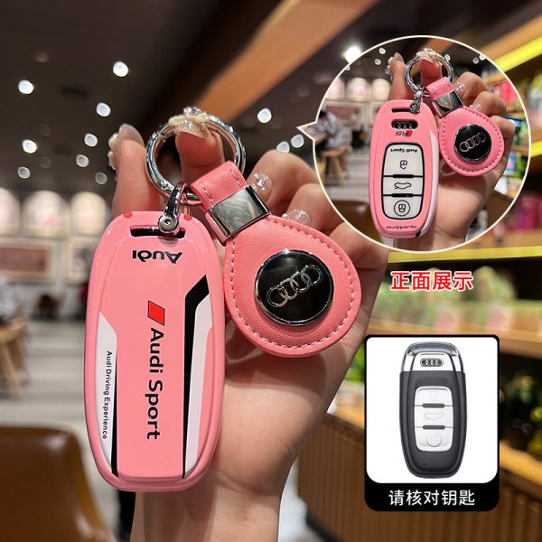 Fashion ABS Car Remote Key Case Cover For Audi A1 A3 A4 A5 A6 A7 A8 C8 Q8 D5 E-Tron B9 8S 8W Q5 Q7 4M S4 S5 S7 TT TTS TFSI Q2 Q3 R8 S6 RS3 C7 Q3 Q5 S4 S6 S7 S8 8V A4