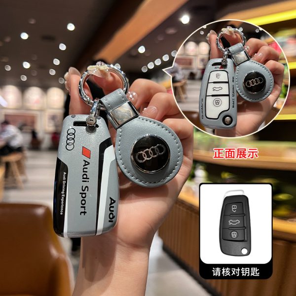 Fashion ABS Car Remote Key Case Cover For Audi A1 A3 A4 A5 A6 A7 A8 C8 Q8 D5 E-Tron B9 8S 8W Q5 Q7 4M S4 S5 S7 TT TTS TFSI Q2 Q3 R8 S6 RS3 C7 Q3 Q5 S4 S6 S7 S8 8V A4