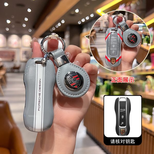 Fashion ABS Car Remote Key Case Cover For Porsche Cayman 911 Panamera Cayenne 718 Macan Boxster Bobst 970 981 991 996 92A Protect Keycase Accessories