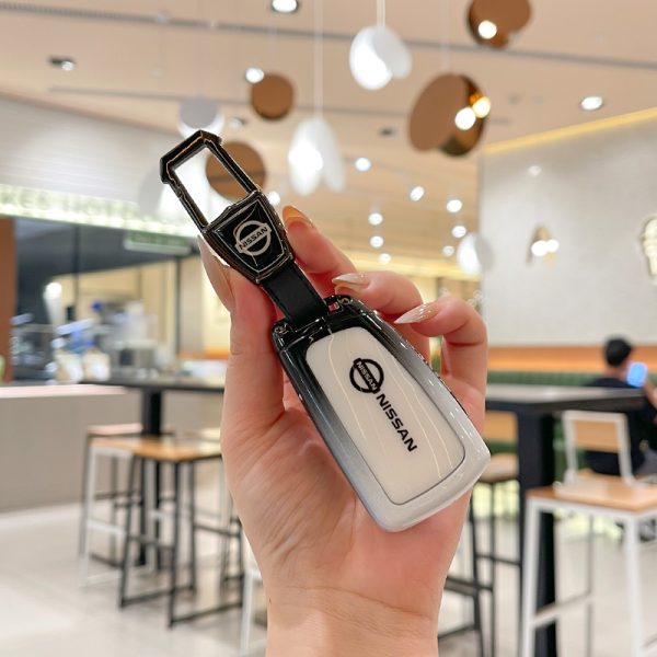 Zinc Alloy Car Key Case Cover For Nissan X-trail T33/Qashqai J12/Ariya/Altima/Teana juke leaf micra k12 note patrol j11 j10 tiida versa t32 Micra Pulsar Car Remote Key Fob Shell Cover Case Accessories