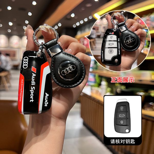 Fashion ABS Car Remote Key Case Cover For Audi A1 A3 A4 A5 A6 A7 A8 C8 Q8 D5 E-Tron B9 8S 8W Q5 Q7 4M S4 S5 S7 TT TTS TFSI Q2 Q3 R8 S6 RS3 C7 Q3 Q5 S4 S6 S7 S8 8V A4