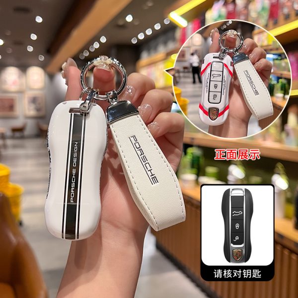 Fashion ABS Car Remote Key Case Cover For Porsche Cayman 911 Panamera Cayenne 718 Macan Boxster Bobst 970 981 991 996 92A Protect Keycase Accessories