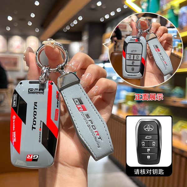 Fashion ABS Car Remote Key Case Cover For  Toyota Corolla Prius Camry CHR C-HR RAV4 Altis Land Cruiser Prado Highland Hilux Fortuner Crown Alphard PREVIA Voxy Noah Esquire Vellfire Harrier Keyless