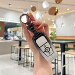 Zinc Alloy Car Key Case Cover For Ford Fusion Edge Mustang Mondeo Explorer F150 F250 F350 F450 F550 Ecosport Escape Raptor RAPTOR Keychain