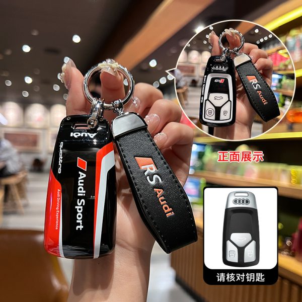 Fashion ABS Car Remote Key Case Cover For Audi A1 A3 A4 A5 A6 A7 A8 C8 Q8 D5 E-Tron B9 8S 8W Q5 Q7 4M S4 S5 S7 TT TTS TFSI Q2 Q3 R8 S6 RS3 C7 Q3 Q5 S4 S6 S7 S8 8V A4