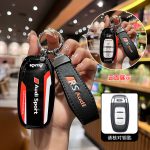 Fashion ABS Car Remote Key Case Cover For Audi A1 A3 A4 A5 A6 A7 A8 C8 Q8 D5 E-Tron B9 8S 8W Q5 Q7 4M S4 S5 S7 TT TTS TFSI Q2 Q3 R8 S6 RS3 C7 Q3 Q5 S4 S6 S7 S8 8V A4