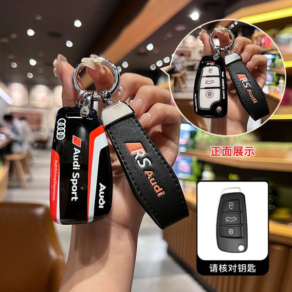 Fashion ABS Car Remote Key Case Cover For Audi A1 A3 A4 A5 A6 A7 A8 C8 Q8 D5 E-Tron B9 8S 8W Q5 Q7 4M S4 S5 S7 TT TTS TFSI Q2 Q3 R8 S6 RS3 C7 Q3 Q5 S4 S6 S7 S8 8V A4