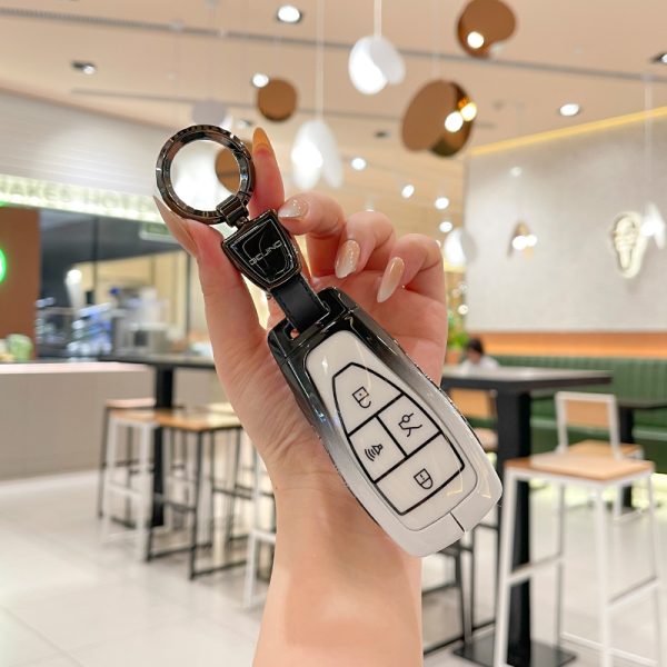 Zinc Alloy Car Key Case Cover For Beijing X7 Beijing Car Key Holder Eu5 U5plus Eu7 Bj40 60 Shell Magic Cube North Auto Keychain