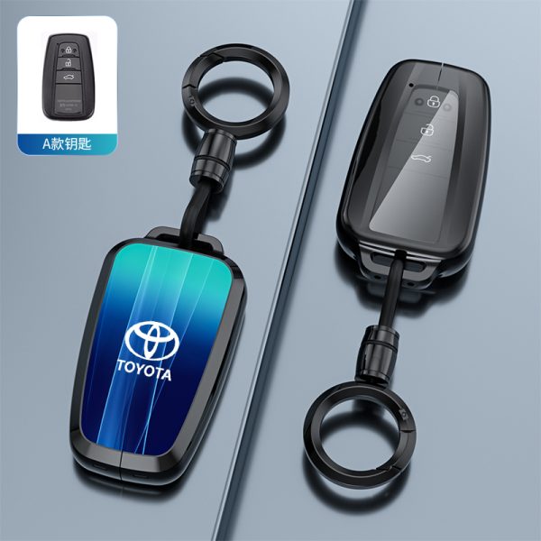 Fashion Car Key Protect Skin Cover Case Set For Toyota Corolla Hybrid Rav4 Land Cruiser Prado Camry Highlander Prius C-HR Hilux Fortuner Crown Avensis Fortuner CHR