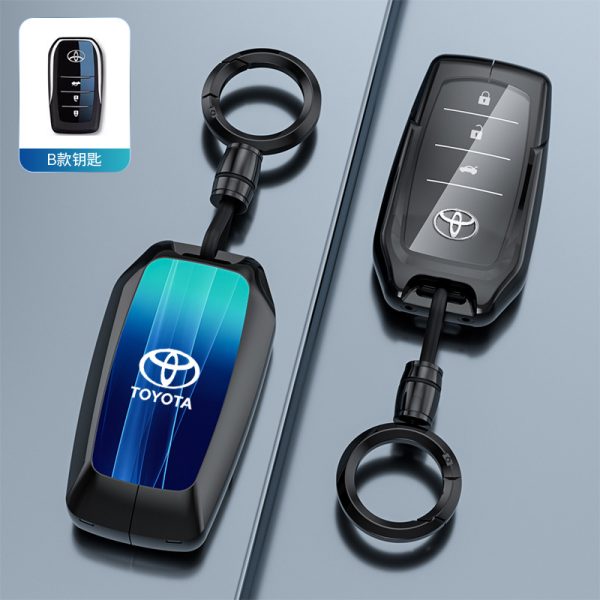 Fashion Car Key Protect Skin Cover Case Set For Toyota Corolla Hybrid Rav4 Land Cruiser Prado Camry Highlander Prius C-HR Hilux Fortuner Crown Avensis Fortuner CHR