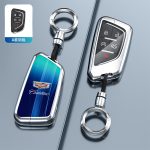 Fashion Car Key Protect Skin Cover Case Set For Cadillac ATS CT4 CT5 CT6 CTS DTS XT5 Escalade ESV SRX STS XTS ELR Remote Key Holder Keychain