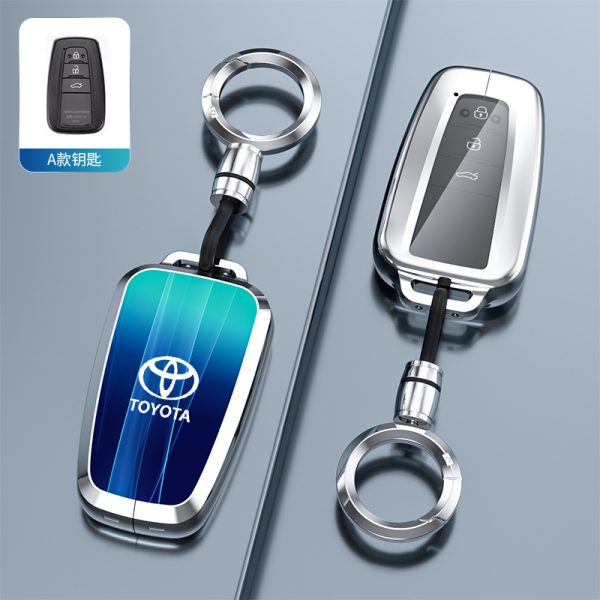 Fashion Car Key Protect Skin Cover Case Set For Toyota Corolla Hybrid Rav4 Land Cruiser Prado Camry Highlander Prius C-HR Hilux Fortuner Crown Avensis Fortuner CHR