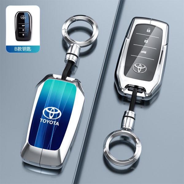 Fashion Car Key Protect Skin Cover Case Set For Toyota Corolla Hybrid Rav4 Land Cruiser Prado Camry Highlander Prius C-HR Hilux Fortuner Crown Avensis Fortuner CHR