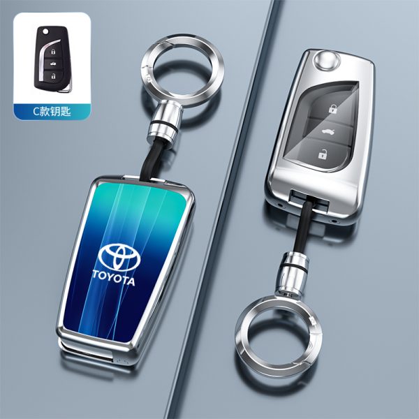 Fashion Car Key Protect Skin Cover Case Set For Toyota Corolla Hybrid Rav4 Land Cruiser Prado Camry Highlander Prius C-HR Hilux Fortuner Crown Avensis Fortuner CHR