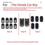 Fashion Car Key Protect Skin Cover Case Set For Honda Civic Accord CR-V HR-V Jade Crider Odyssey City Vezel Fit Pilot Accessories