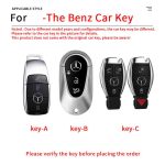 Fashion Car Key Protect Skin Cover Case Set For Mercedes Benz A B E C S GLC Class E200 E400 E63 W213 S550 S560 C260 A200 GLS GLA CLA CLS GLK GLC W204 W463 W176 W251 W205 AMG W205 W212 W223 W206 S350L S400L S450L S500L Key Shell Protector