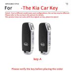 Fashion Car Key Protect Skin Cover Case Set For Kia Sportage R GT Ray Sorento Soul Telluride Cerato K5 K8  Stinger Ceed Forte Niro Car Key Case Cover Keychain