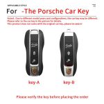 Fashion ABS Car Remote Key Case Cover For Porsche Cayman 911 Panamera Cayenne 718 Macan Boxster Bobst 970 981 991 996 92A Protect Keycase Accessories