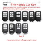 Fashion ABS Car Remote Key Case Cover For Honda CRV CR-V Fit Civic Accord HR-V HRV City Odyssey XR-V Jed Crosstour Crider