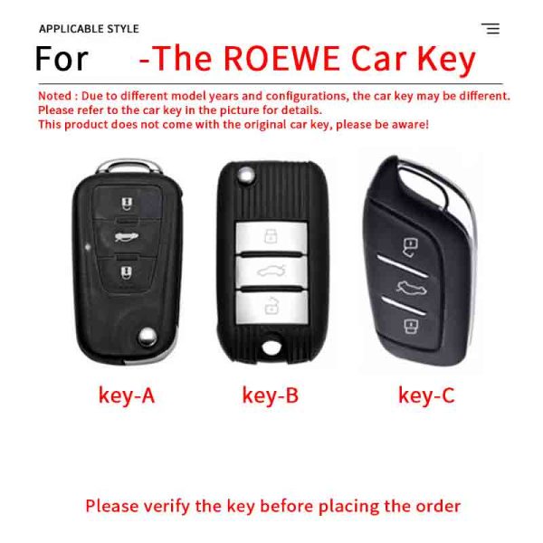 Zinc Alloy Car Key Case Cover For Roewe RX3 RX5 RX8 ERX5 I6 I5 MG3 MG5 MG6 MG7 MG ZS GT GS 350 360 750 