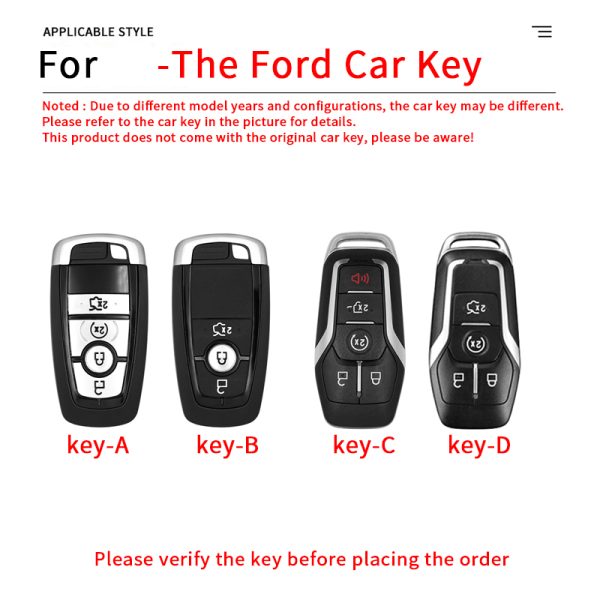 Fashion ABS Car Remote Key Case Cover For Ford Fusion Mondeo Mustang Explorer Edge Focus F150 F250 F350 F550 Escape Mondeo Ranger Bronco