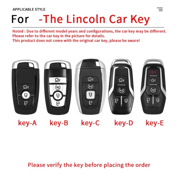 Fashion ABS Car Remote Key Case Cover For Lincoln Continental MKC MKZ MKX Navigator Z Nautilus Aviator Corsair